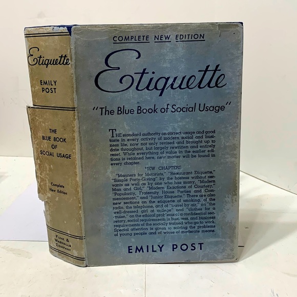 ETIQUETTE book EMILY POST 1939 - Picture 3 of 17
